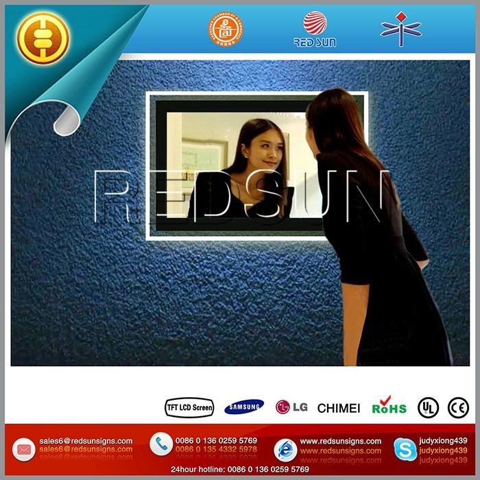 22inch wall mounting magic mirror network LCD player 5