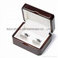 wooden cufflink box,wooden jewelry box,wooden earring box