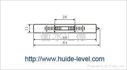 High accuracy spirit level vial 2