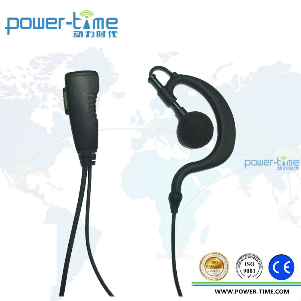 Two way radio ear hook with a in-line PTT FOR walkie talkie earpiece 4