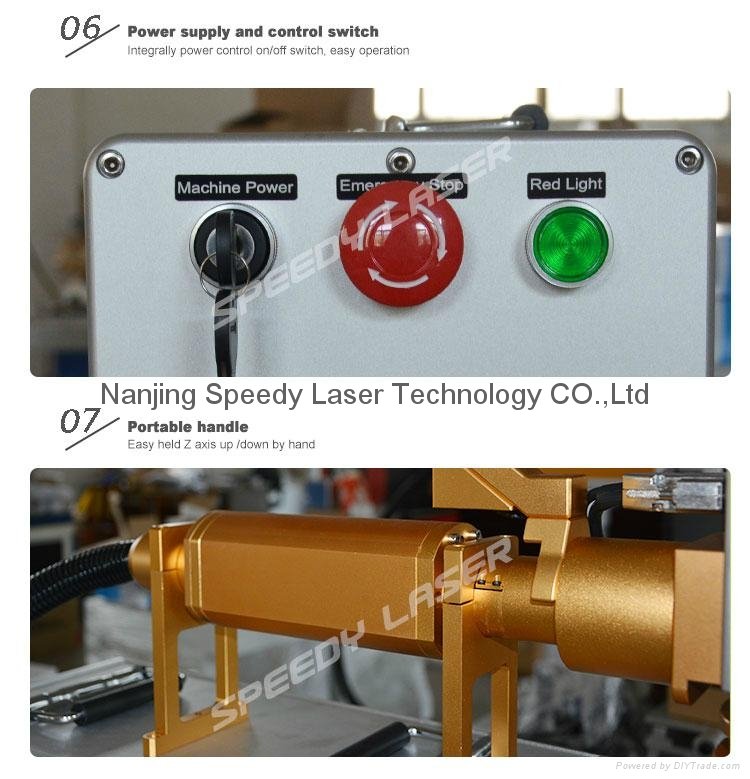 Hand held fiber laser marking machine 20W 3