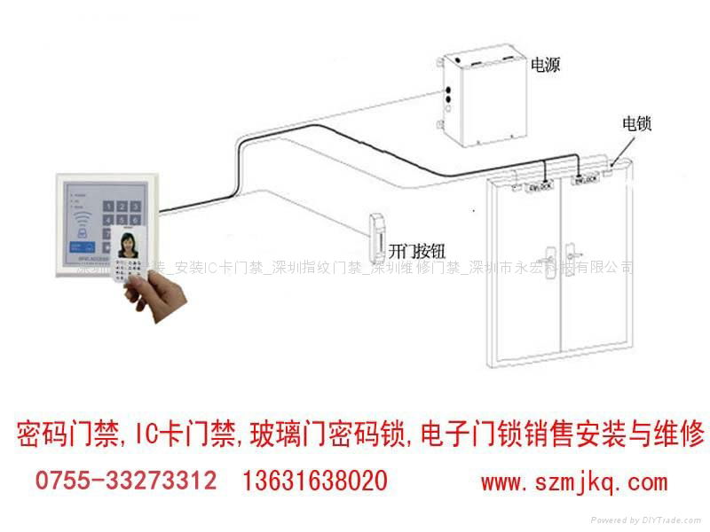 IC卡密码门禁深圳快速上门安装维修服务