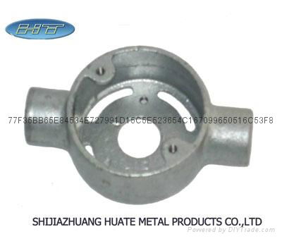 Malleable iron conduit box cross type 3