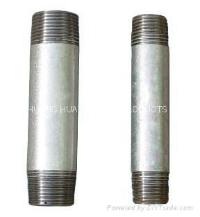 Long screw carbon steel pipe nipples