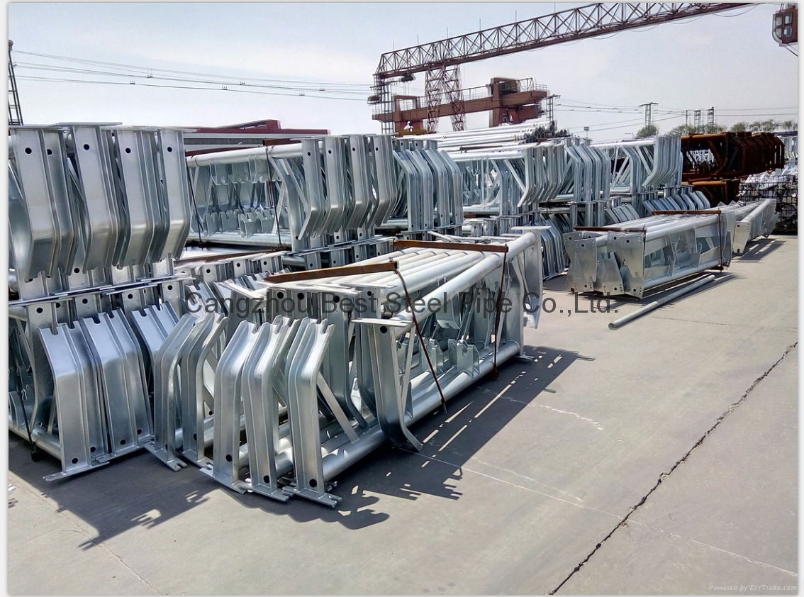 Hot dipped galvanized steel pipe and steel structures