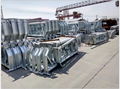 Hot dipped galvanized steel pipe and steel structures