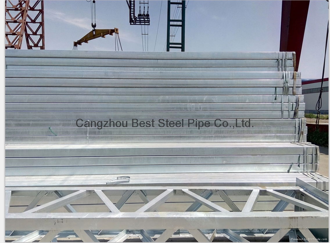 Hot dipped galvanized steel pipe and steel structures 2