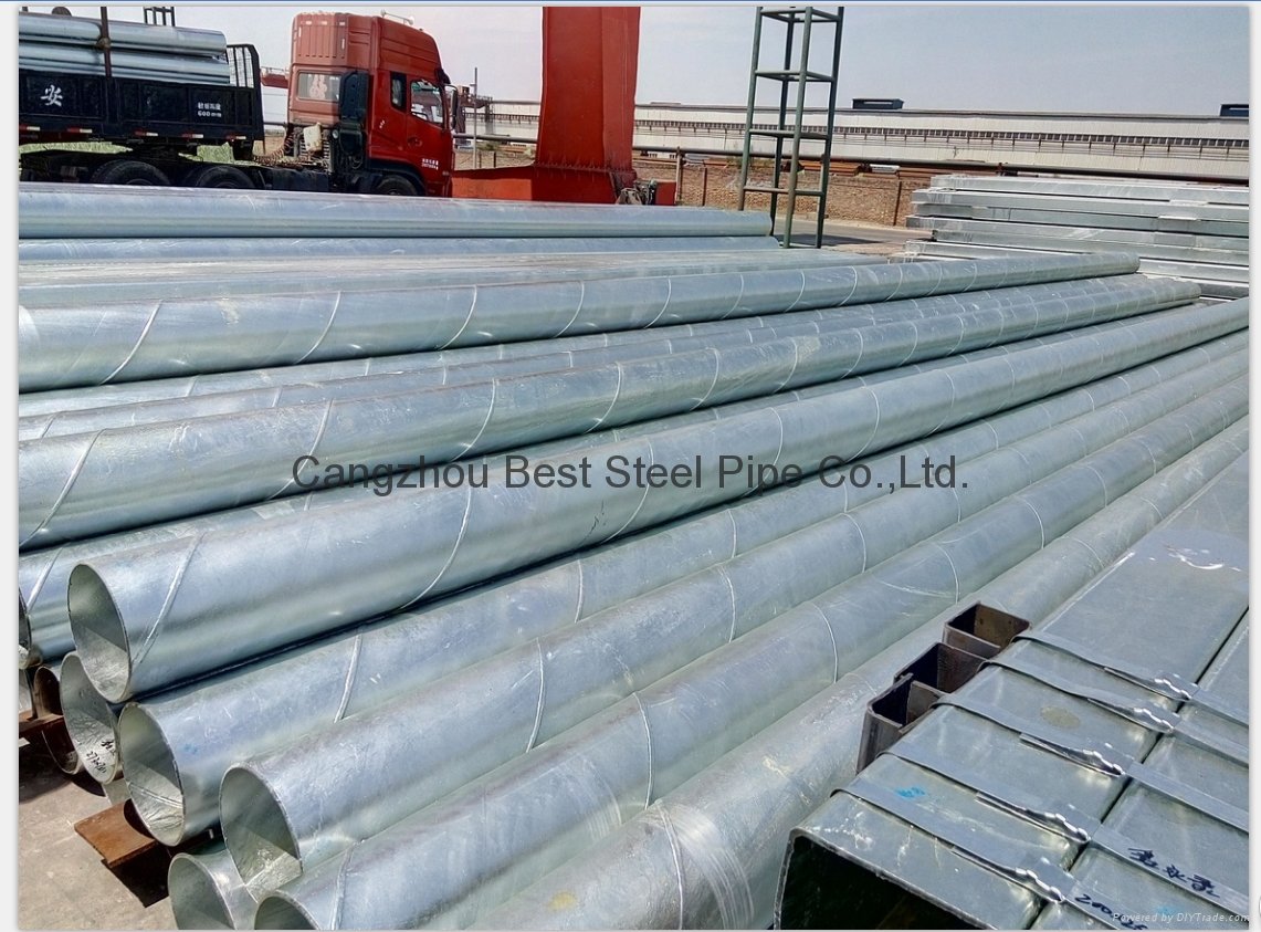 Hot dipped galvanized steel pipe and steel structures 3