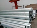 Hot dipped galvanized steel pipe and steel structures