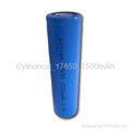 17650 battery,3,7V1500mAh battery,cylindrical battery,li-ion battery