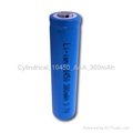 10450 battery,3.7V300mAh battery,cylindrical battery,li-ion battery