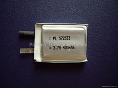 572533_400mAh li-polymer battery cell for Mp3