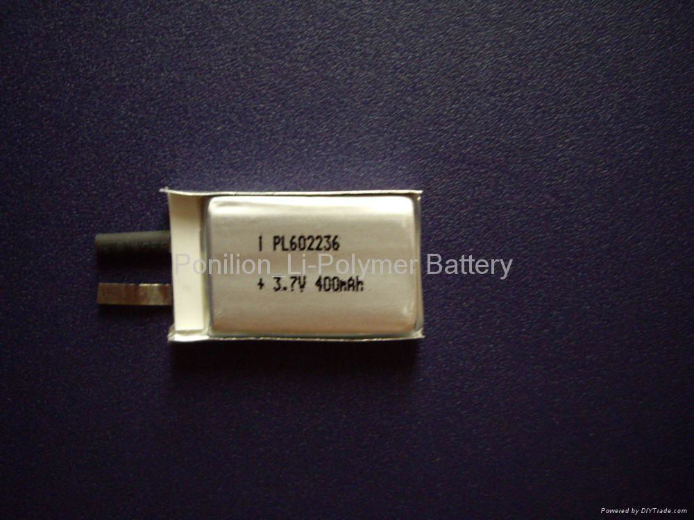 602236_400mAh li-polymer battery cell for Mp3
