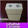 3.2V200Ah lifepo4 battery cell  1