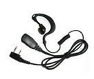 Ear Hanger Earpiece with Mini Lapel PTT/Microphone for kenwoodTwo-Way Radio