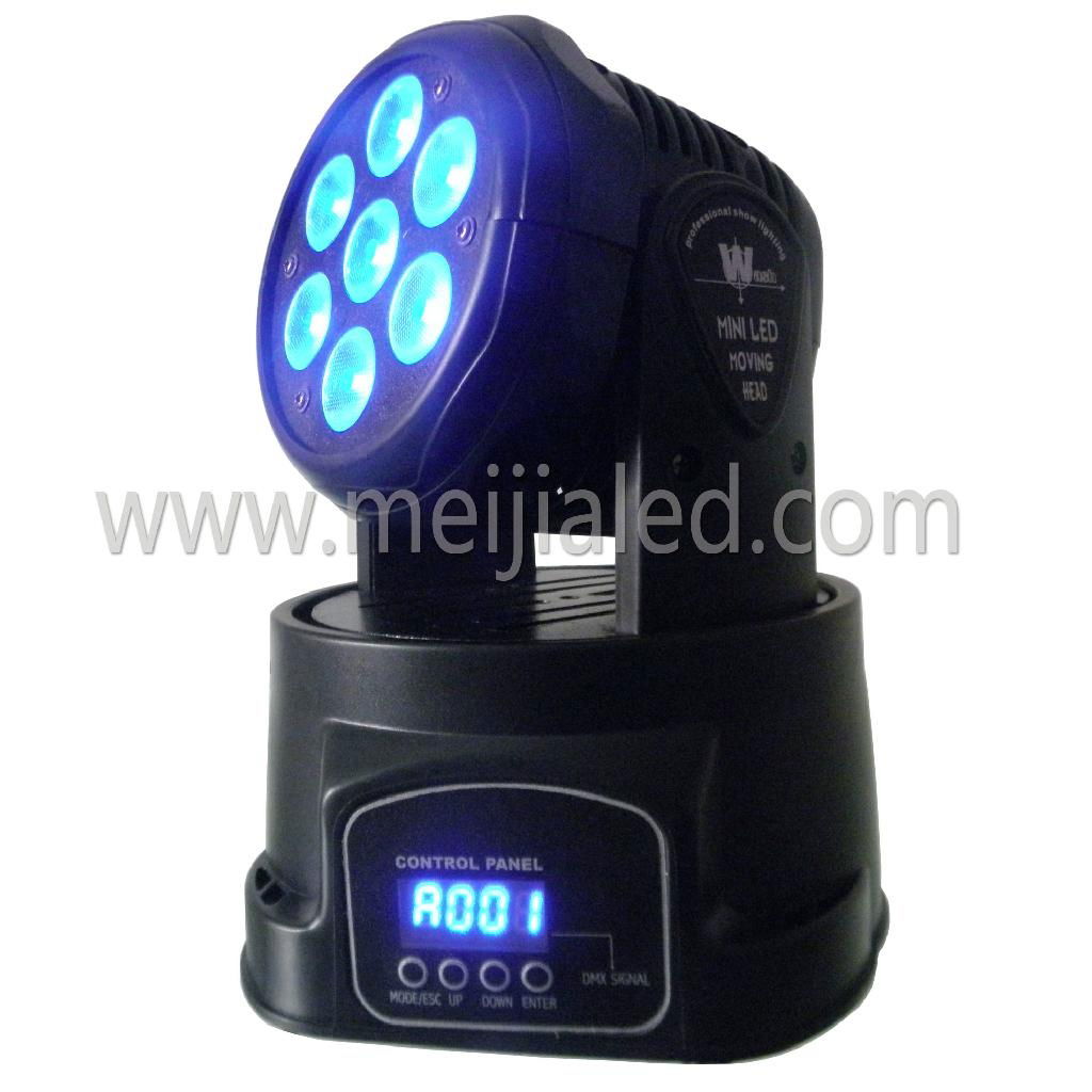 7 x 10W 4in1 rgbw mini wash moving head led 3