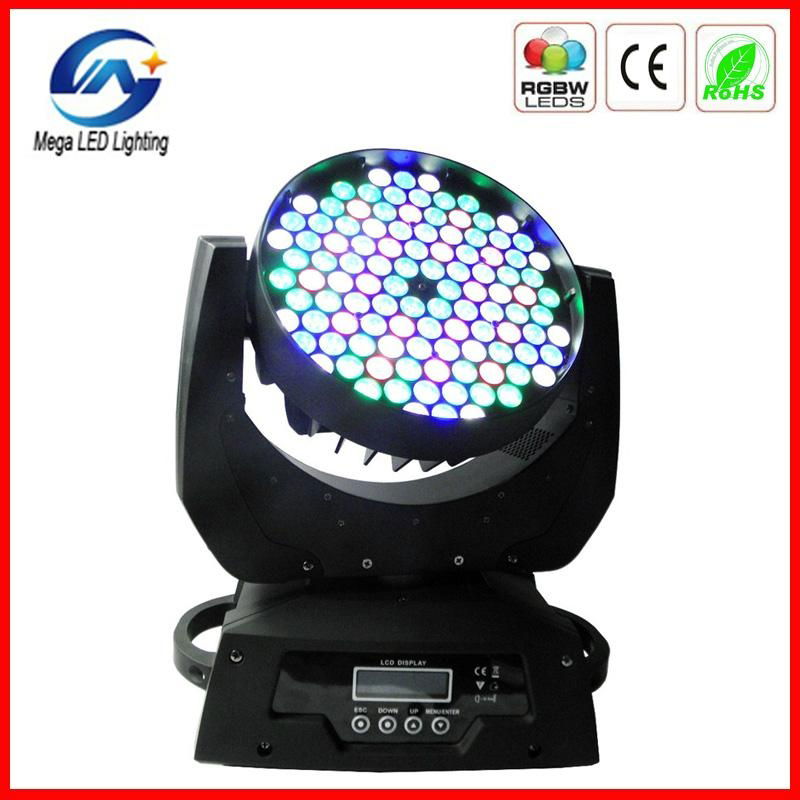 CE & RoHs approved 108 x 3W rgbw wash LED moving head light