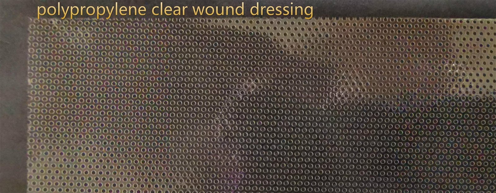 Polypropylene clear wound dressing