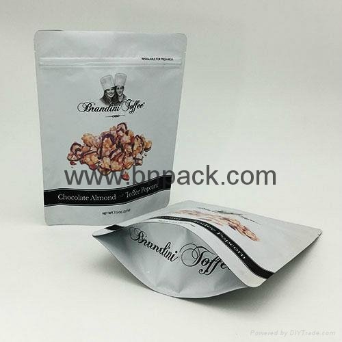 Factory price resealable plastic stand up foil bag for tobacco packaging 2