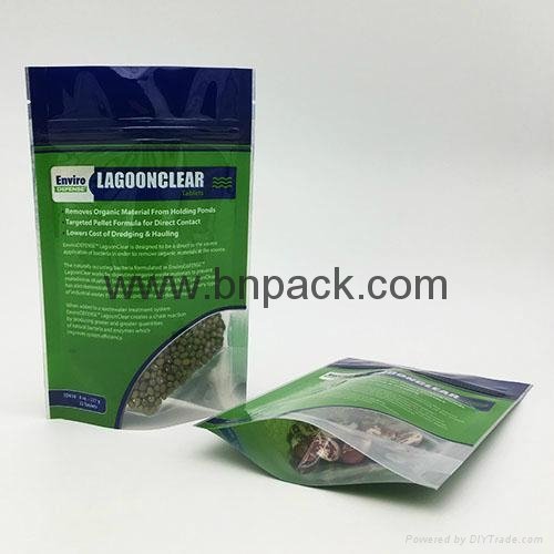 Factory price resealable plastic stand up foil bag for tobacco packaging 4