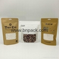 Food grade brown white kraft paper bag