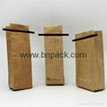 customize printed kraft paper coated aluminum foil with tin tie coffee packaging