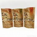 factory supply stand up kraft paper bag with customized window 6