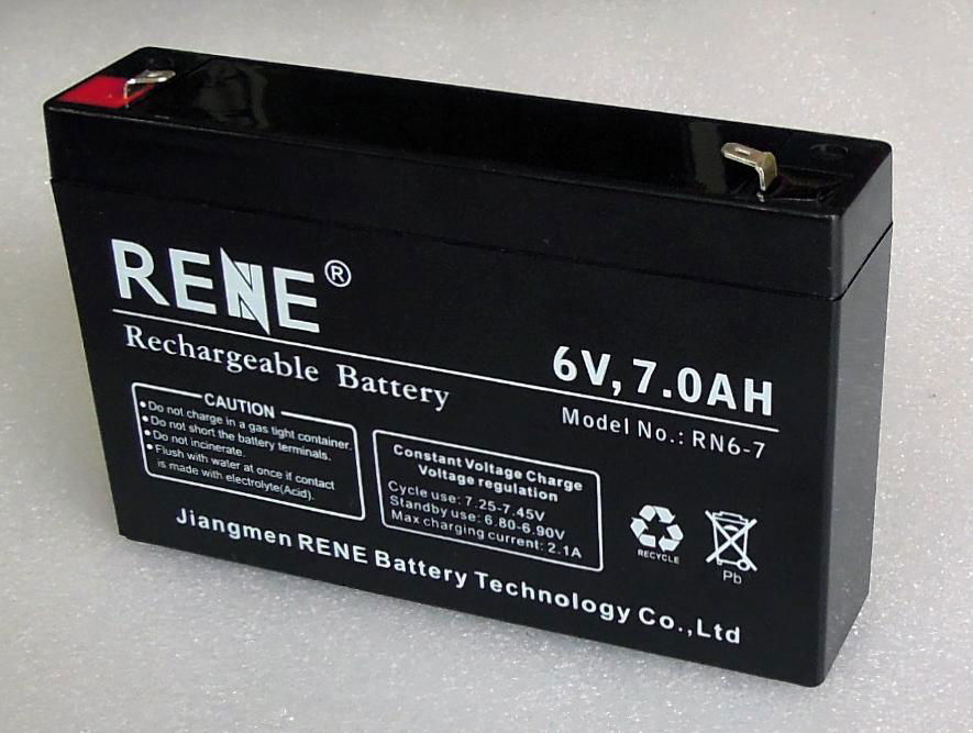 VRLA Battery （6V7AH)  AGM BATTERY 5