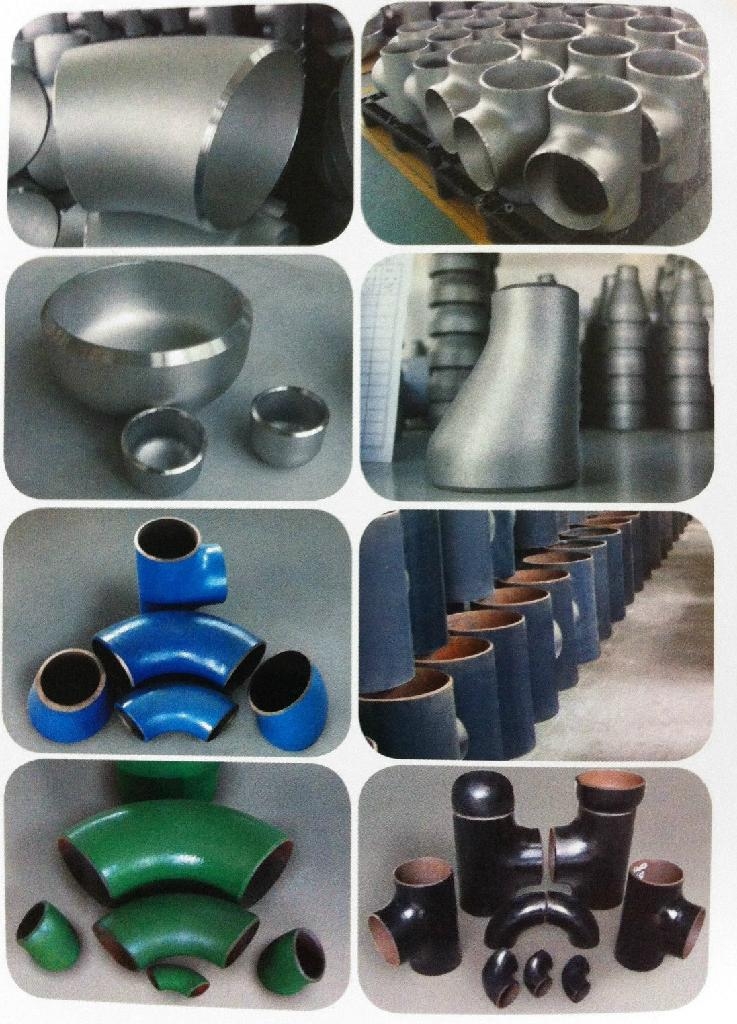 Stainless steel pipe fitting elbow tee reducer cap