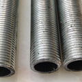 Electroplated steel tube with thread