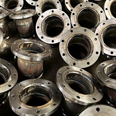 flange welded with elbow