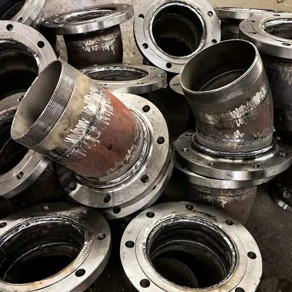 Non standard flange welded with elbow 2