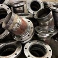 Non standard flange welded with elbow