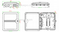 Outdoor 12 fibers ftth fdb Fiber opitc distribution box