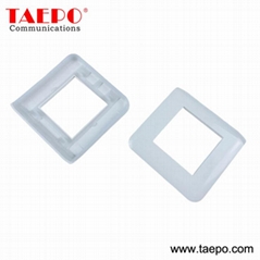 80 French style network Faceplate frame Compatible with metal bracket and insert