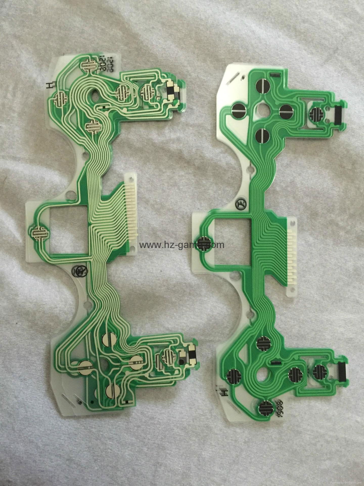 PS4 repair parts, Conductive Film Keypad flex Cable,3d analog,rubber,button,ic 2