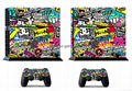 热卖 新款！ps4贴纸 炫彩贴 全身贴 保护贴 痛机贴 PS4 skin sticker