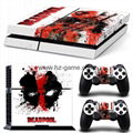 热卖 新款！ps4贴纸 炫彩贴 全身贴 保护贴 痛机贴 PS4 skin sticker