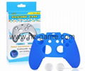 New Gamepad case Soft Silicone Rubber Protective Skin Case Cover Free Skull Caps