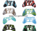 New Gamepad case Soft Silicone Rubber Protective Skin Case Cover Free Skull Caps