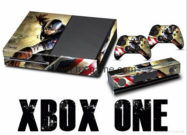 热卖 新款！XBOX ONE贴纸 炫彩贴 全身贴 手柄保护贴 痛机贴 XBOX ONE skin sticker