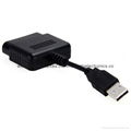 NewUSB Dual Player Converter Adapter Cable For PS2 Dual Playstation2PC