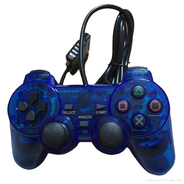 sony ps2 Wired Transparent 2 dual Shock color Controller joystick Gamepad Joypad 2