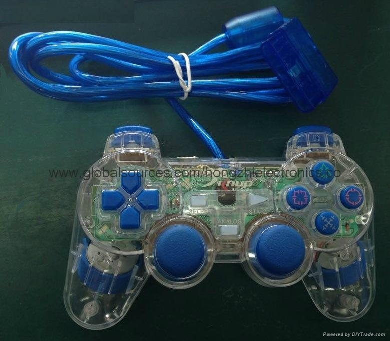 sony ps2 Wired Transparent 2 dual Shock color Controller joystick Gamepad Joypad 3