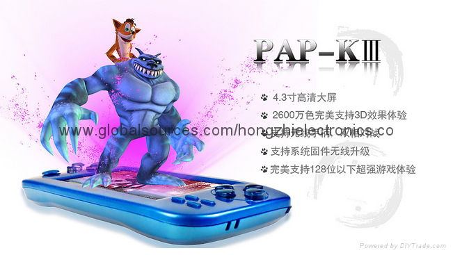 PAPK3 handheld game classic handheld game consoles MP5 children 64 Games 4