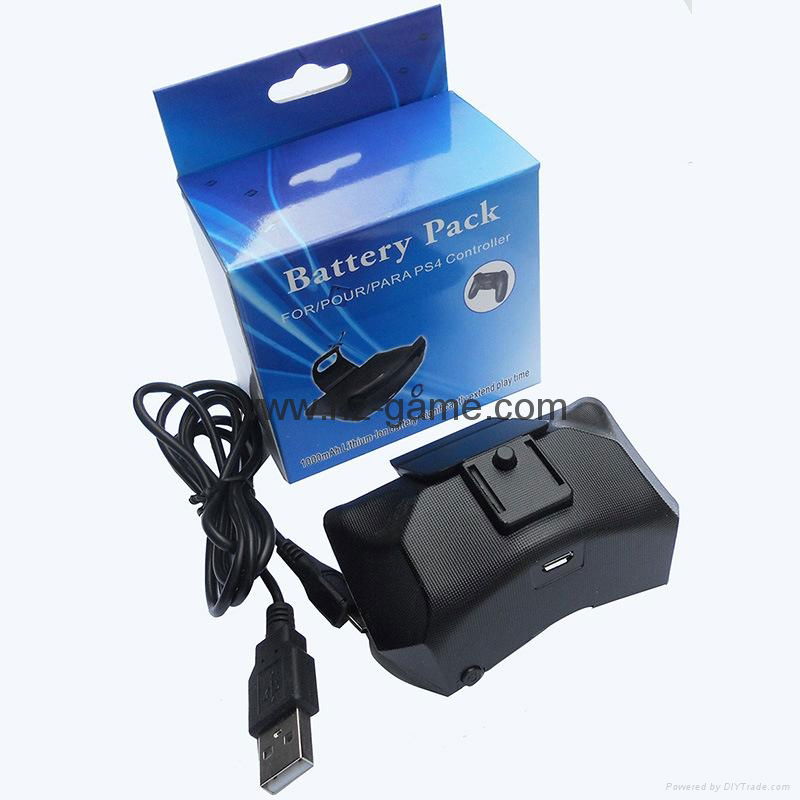 Power Supplys Rechargeable back hanging clip battery Pack for PS4 Controller