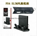 廠家直銷PS4SLIM手柄雙座充ps4slim無線手柄充電器TP4002S