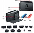 現貨Nintendo Switch鋼化膜套裝NS防塵塞套裝 Switch藍光高清膜 12