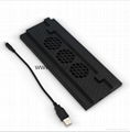 Cooling Fan Host Vertical Bracket Stand 2-USB Hub Charging Dock 4Joystick Caps 16