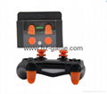 New  Thumbstick Grip with L2 R2 Extended Trigger Button Kit For PS4 Controller